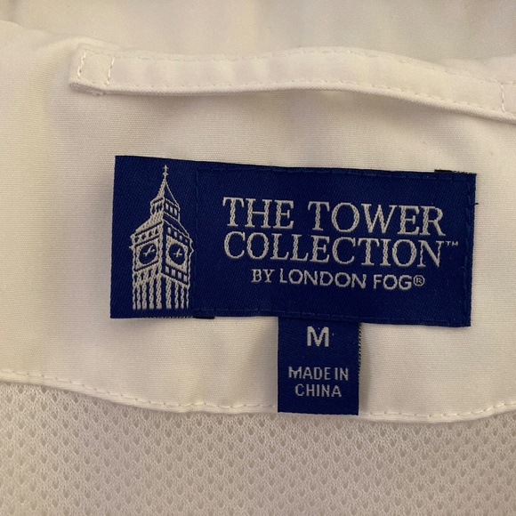 Tower Collection by London Fog Fully Lined Zip Anorak/White/M/NWT/REDUCED PRICE! - Picture 4 of 6